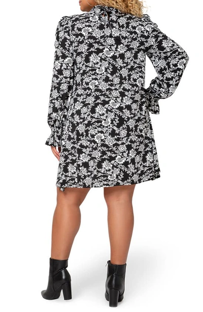 Shop Leota Bianca Floral Long Sleeve Dress In Afbm - Antique Floral