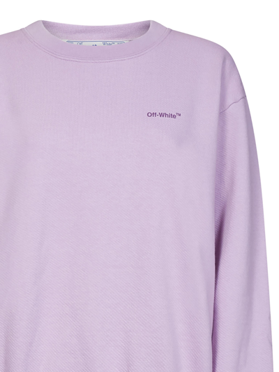 Shop Off-white Sweatshirt In Lilac