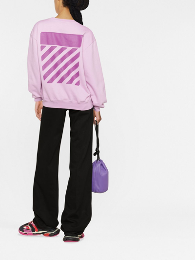 Shop Off-white Sweatshirt In Lilac