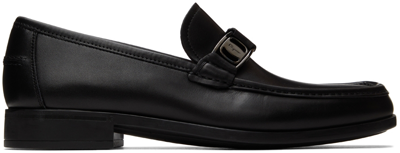 Shop Ferragamo Black Nilo Loafers In Nero || Nude || Espr