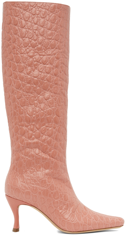 Shop By Far Pink Stevie 42 Boots In Slm Salmon