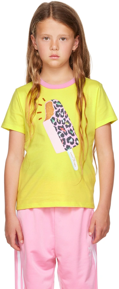 Shop Marc Jacobs Kids Yellow Popsicle T-shirt In 549 Citrus