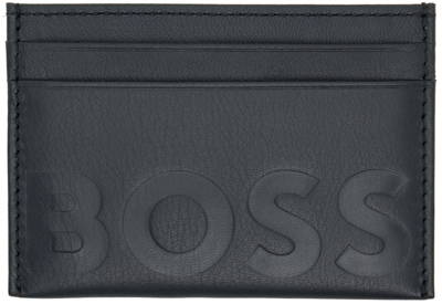Shop Hugo Boss Navy Big Bb Card Holder In 402 - Dark Blue