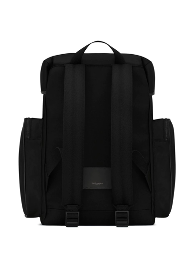 Shop Saint Laurent City Multi-pocket Backpack In Black