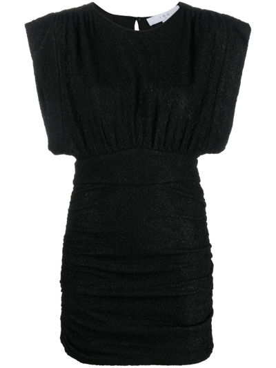 Shop Iro Cory Short-sleeved Dress In Black