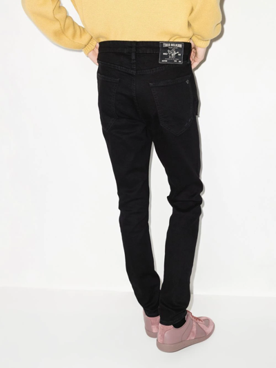 Shop True Religion Cotton-blend Skinny Jeans In Black