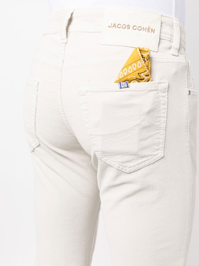 Shop Jacob Cohen Comfort Slim-cut Jeans In Neutrals