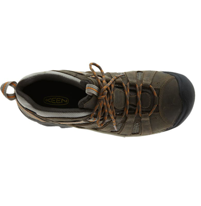 Shop Keen 'voyageur' Hiking Shoe In Black Olive /  Inca Gold