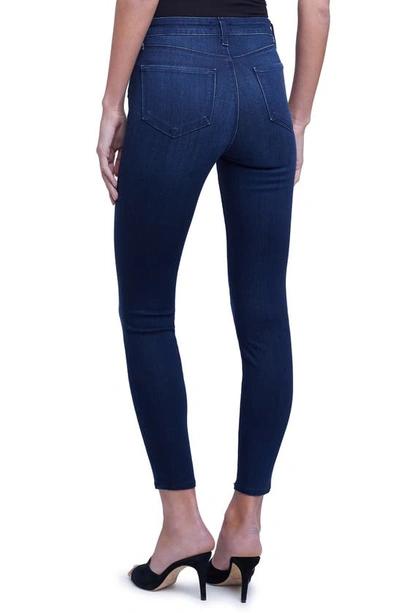 Shop L Agence Margot High Waist Crop Skinny Jeans In Marino Blue