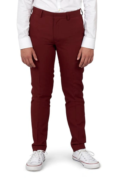 Opposuits Blazing Burgundy Two-piece Suit & Tie In Red