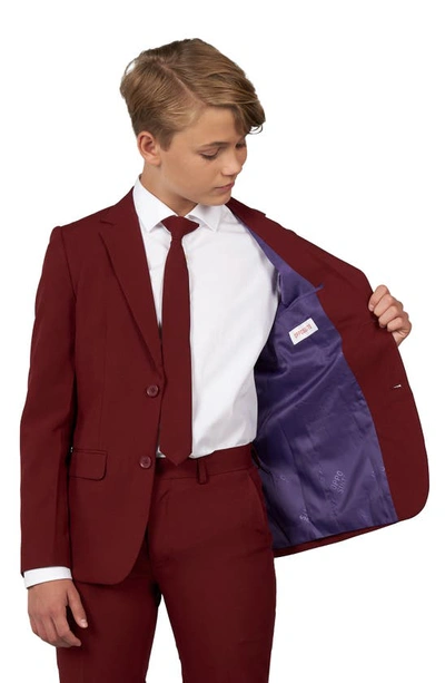 Opposuits Blazing Burgundy Two-piece Suit & Tie In Red