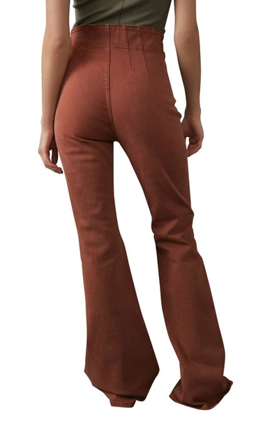 Free People We The Free Jayde High Waist Flare Pants In Mesa