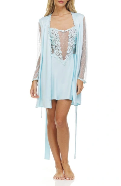 Shop Flora Nikrooz Showstopper Robe In Light Blue
