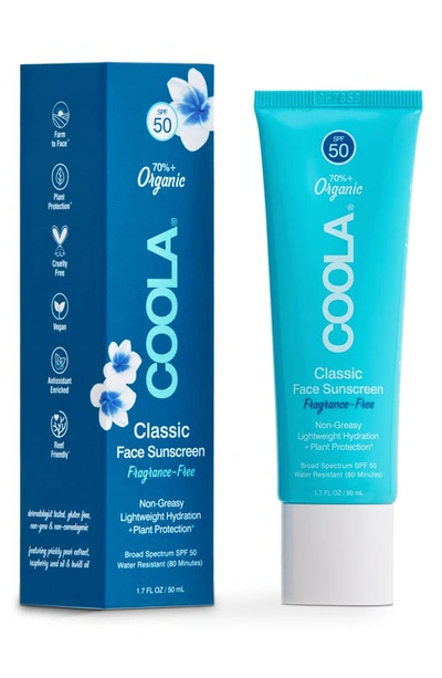 Shop Coolar Suncare Fragrance Free Classic Face Organic Sunscreen Lotion Spf 50