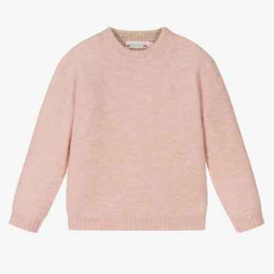 Shop Bonpoint Girls Pink Knitted Sweater