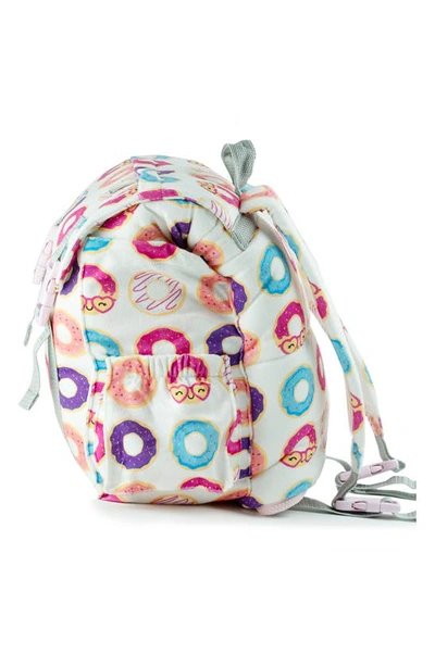 Shop Mimish Kids' Sleep-n-pack Donuts Print Sleeping Bag Backpack In Donuts Multi-print