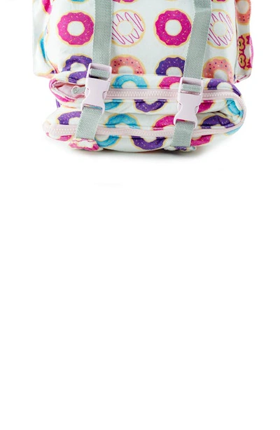 Shop Mimish Kids' Sleep-n-pack Donuts Print Sleeping Bag Backpack In Donuts Multi-print