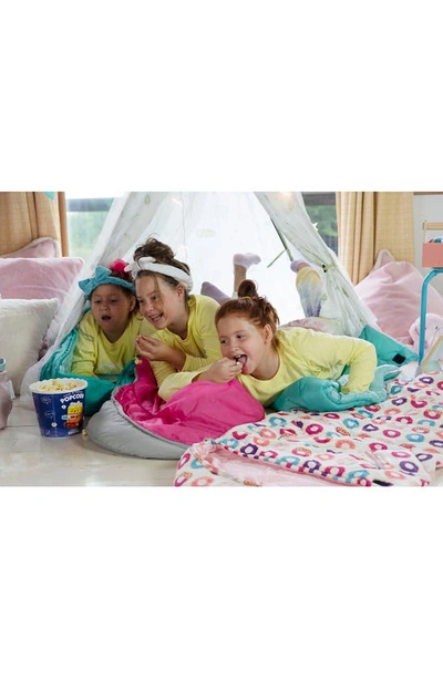 Mimish Kids' Sleep-n-pack Donuts Print Sleeping Bag Backpack In Donuts Multi-print