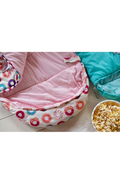 Mimish Kids' Sleep-n-pack Donuts Print Sleeping Bag Backpack In Donuts Multi-print