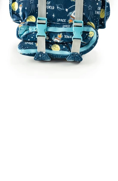 Mimish Kids' Sleep-n-pack Space Print Sleeping Bag Backpack In Space Multi-print