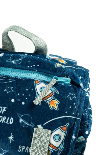 Mimish Kids' Sleep-n-pack Space Print Sleeping Bag Backpack In Space Multi-print