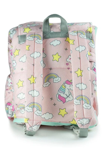Mimish Kids' Sleep-n-pack Unicorn Print Sleeping Bag Backpack In Unicorn Doodle Multi-print