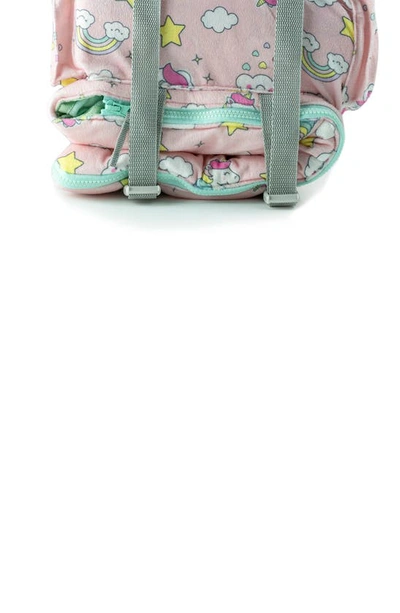 Shop Mimish Kids' Sleep-n-pack Unicorn Print Sleeping Bag Backpack In Unicorn Doodle Multi-print