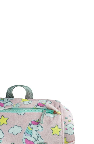 Shop Mimish Kids' Sleep-n-pack Unicorn Print Sleeping Bag Backpack In Unicorn Doodle Multi-print