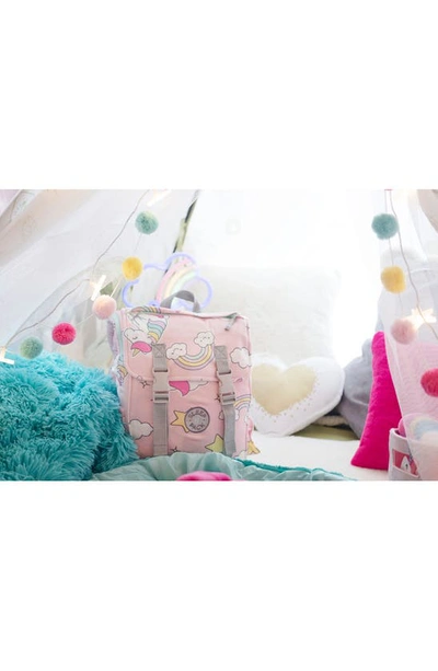 Mimish Kids' Sleep-n-pack Unicorn Print Sleeping Bag Backpack In Unicorn Doodle Multi-print