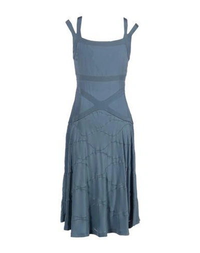 Shop Giulietta Knee-length Dress In Turquoise