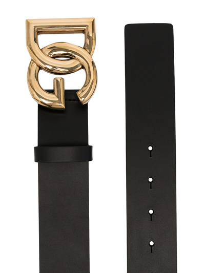 Shop Dolce & Gabbana Logo Belt Accessories In Black