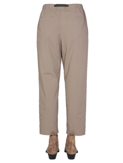 Shop Brunello Cucinelli Gabardine Trousers In Brown