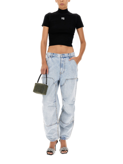 Shop Alexander Wang Jeans Workwear In Blue