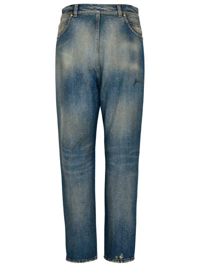 Shop Balmain Jeans Boyfriend In Denim Di Cotone In Blue