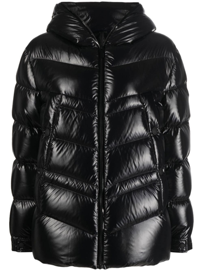 Shop Moncler Clair Short Down Jacket In Nero