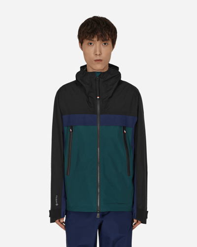Shop Moncler Day-namic Villair Hooded Jacket Multicolor In Grey