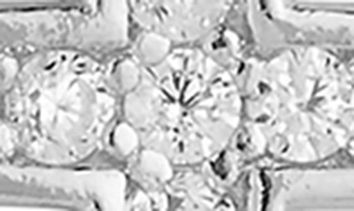 Glaze Jewelry Pavé Cz Cross Pendant Necklace In Silver