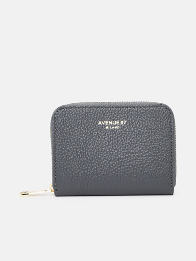 Shop Avenue 67 Leather Wallet In Grey