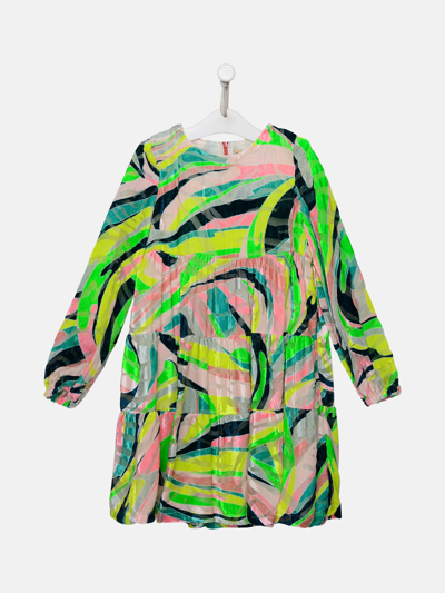 Shop Emilio Pucci Silk Blend Dress In Multi