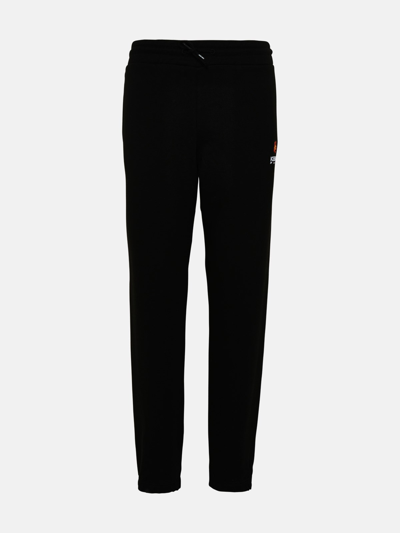 Shop Kenzo Sporty Cotton Pants In Black
