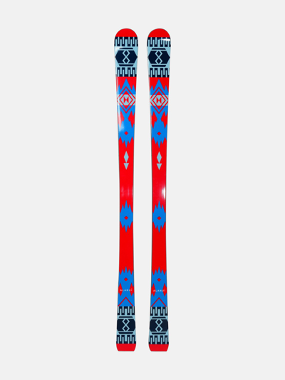 Shop Alanui Icon Skis In Wood Mix In Red