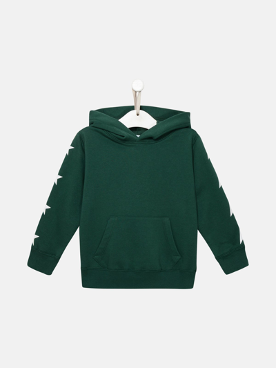 Shop Golden Goose Cotton Blend Sporty Sweatshirt In Green