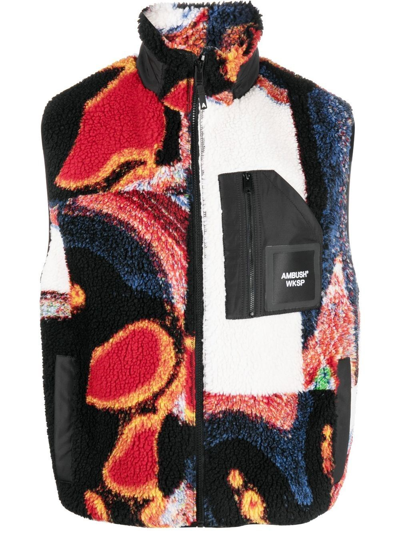Shop Ambush Vest With Print In Multicolour
