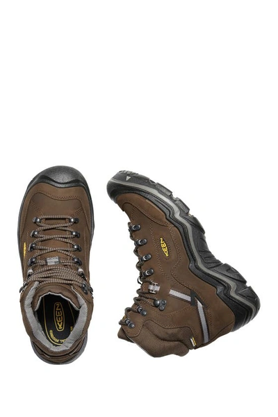 Shop Keen Duran Ii Waterproof Leather Mid Hiking Boot In Cascade Brown/gargoyle