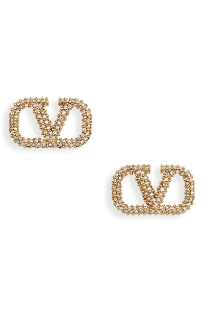 Valentino Garavani V Logo Earrings In Mh5 | ModeSens