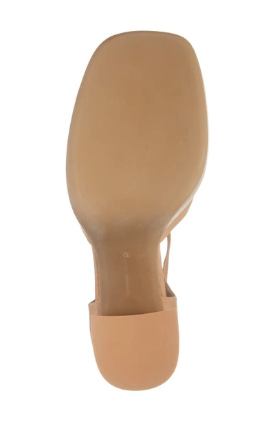 Jeffrey Campbell Star-man Platform Pump In Beige Natural Stack