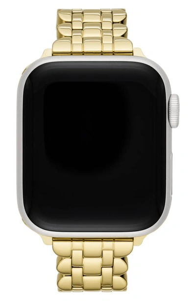 Shop Kate Spade New York Scallop 16mm Apple Watch® Bracelet Watchband In Gold