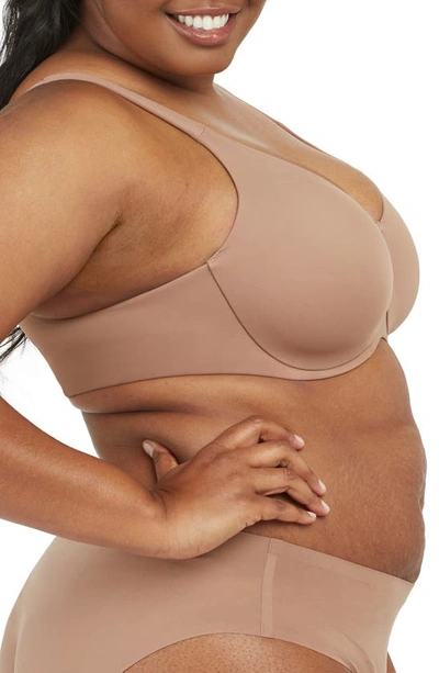 Spanx Low Profile Cushioned Underwire Minimizer Bra In Cafe Au Lait