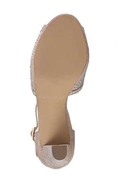 Paradox London Pink Nora T-strap Platform Sandal In Champagne