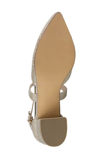 Paradox London Pink Francis Metallic Pump In Champagne